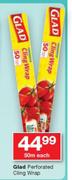 Glad Perforated Cling Wrap-50m Each