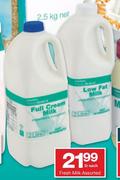 Housebrand Fresh Milk-2Ltr Each