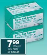 Housebrand Lite 50% Fat Spread-500g Each