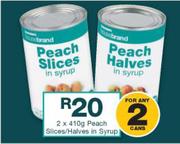 Housebrand Peach Slices/ Halves In Syrup-2x410g