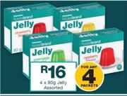 Housebrand Jelly-4x80g Packets