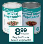 Housebrand Regular/ Curried Mixed Vegetables-410g Each