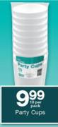 Housebrand Party Cups-10 Per Pack