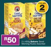 Bakers Good Morning Rusks-2x450g