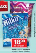 Milkit Chews/ Amazon Monsta Chews Sweets-50 Per Pack