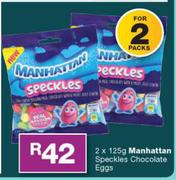 Manhattan Speckles Chocolate Eggs-2 x 125g