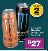 Monster Energy Drink Assorted-2 x 500ml