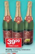 Royaity Sparkling Celebration Drink Assorted-750ml Each