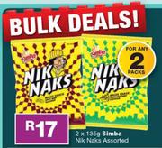 Simba Nik Naks Assorted-2 x 135g