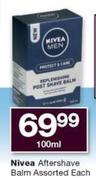 Nivea Aftershave Balm Assorted-100ml Each