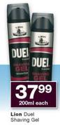 Lion Duel Shaving Gel-200ml Each