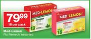 Med-Lemon Flu Remedy Assorted-18 Per Pack