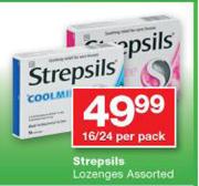Strepsils Lozenges Assorted-16/24 Per Pack