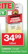 Lennon Cough Mixture Assorted-100ml Each