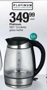 Platinum 1.7Ltr 360 Degree Cordless Glass Kettle-Each