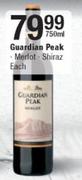 Guardian Peak Merlot/Shiraz-750ml Each