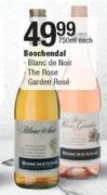 Boschendal Blanc De Noir/The Rose Garden Rose-750ml Each