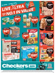 Checkers Gauteng, Brits, Klerksdorp, Limpopo, Mpumalanga, North West, Potchefstroom & Rustenburg : Live Xtra (20 April - 10 May 2026)
