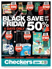 Checkers Gauteng, Brits, Klerksdorp, Limpopo, Mpumalanga, North West, Potchefstroom & Rustenburg : Black Friday (28 November - 01 December 2024)