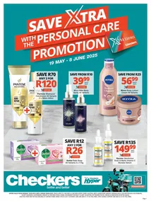Checkers Gauteng, Brits, Klerksdorp, Limpopo, Mpumalanga, North West, Potchefstroom & Rustenburg : Personal Care Promotion (19 May - 08 June 2025)