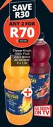 Clover Krush 100% Fruit Juice Blend (All Variants)-For Any 2 x 1.5Ltr