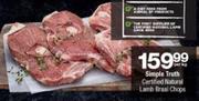 Simple Truth Certified Natural Lamb Braai Chops-Per Kg