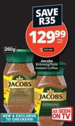Jacobs Kronung/Gold Instant Coffee-260g Each