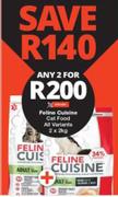 Feline Cuisine Cat Food (All Variants)-2 x 2Kg