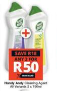 Handy Andy Cleaning Agent (All Variants)-For 2 x 750ml