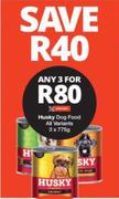 Husky Dog Food (All Variants)-For 3 x 775g