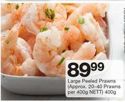 Large Peeled Prawns(Approx.20-40 Prawns Per 400g Nett)-400g