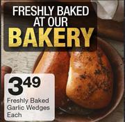 Freshly Baked Garlic Wedges-Each