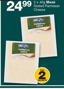 Meze Grated Parmesan Cheese-2 x 40g