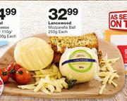 Lancewood Mozzarella Ball-250g Each
