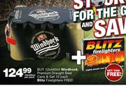 Windhoek Premium Draught Beer Cans-12 x 440ml Per Pack Get 12 Pack Blitz Firelighters Free