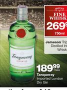 Tanqueray Imported London Dry Gin-750ml