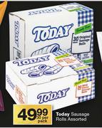 Today Sausage Rolls Assorted-30 Per Pack