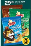 Simba Chips Assorted-3 x 125g