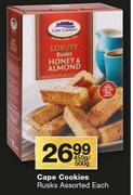 Cape Cookies Rusks Assorted-450g/500g Each
