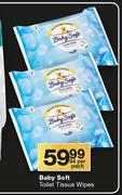 Baby Soft Toilet Tissue Wipes-84 Per Pack
