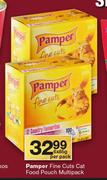 Pamper Fine Cuts Cat Food Pouch Multipack-6 x 85g Per Pack
