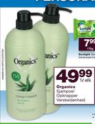 Organics sjampoe/opknapper verskeidenheid-1Ltr Elk