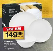 Panache White Dinner Set 12 Piece-Per Set