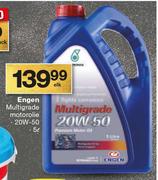 Engen Multigrade Motorolie 20W-50-5Ltr Elk