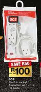 SCE Electric Socket & Adaptor Set 3 Piece-Per Set