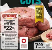 Ladies Rump Steak-Per 200g