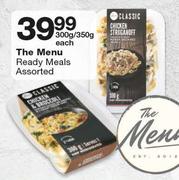 The Menu Ready Meals-300g/350g Each