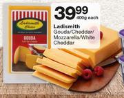 Ladismith Gouda/heddar/Mozzarella/White Cheddar-400g Each