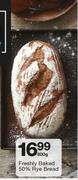 Freshly Baked 50% Rye Bread-800g