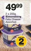 Simonsberg Feta Cheese Assorted-2 x 200g